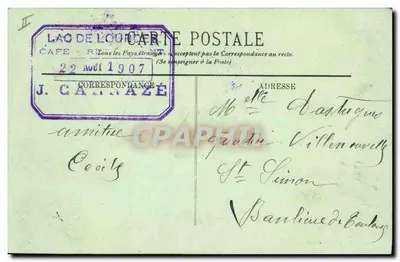 Cão das Pirineus — LL. — LL. — Verso