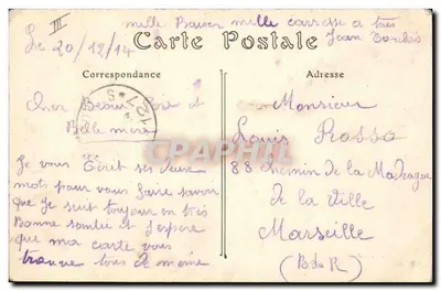 Campanha de 1914 — Exército Francês — O General Pau — ND. Fot. — Verso
