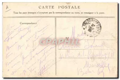 Geral Pau a cavalo — Guerra de 1914-15 — G. Mathière, editor, 34 rue de Charonne, Paris — Verso