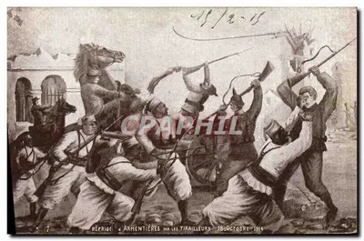Powrót do Armentières przez strzelców — 18 października 1914 — nieznany wydawca