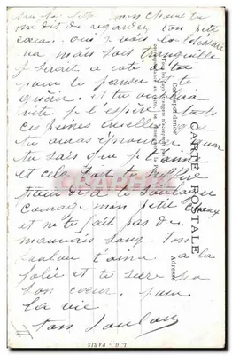 Powrót do Armentières przez strzelców — 18 października 1914 — nieznany wydawca — Rewers