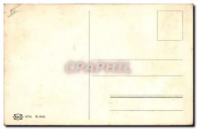 Soldado caricato — caricatura de um oficial em uniforme segurando um copo — desenho assinado por P.H. — Verso