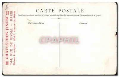 Stara pocztówka Mousquetaires Cyrano de Bergerac — Rewers