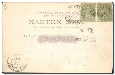 Paysans des Côtes du Nord — Hénon-Monzaontour — Collection E. Hamonic — Verso