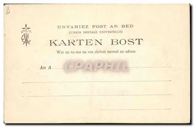 La misa en la Capilla de Port-Blanc (C.-du-N.) — Bretaña (Colección E. H.) — n° 446 — Reverso