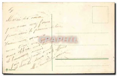 Kwiaty lilii — widok nocny z księżycem — Szczęśliwy rok — Rewers