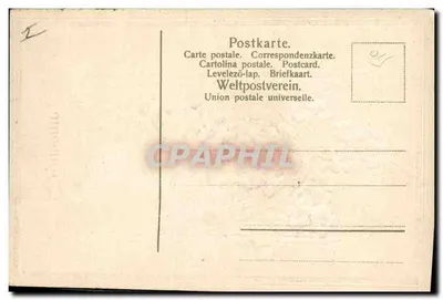 Lembrança — flores azuis e motivo de areia — editor desconhecido — Verso