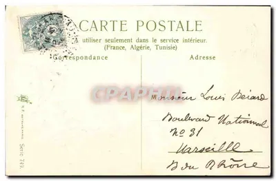 Lilas — Przyjaźń — K.F. Bertrand Paris, seria 749 — Rewers
