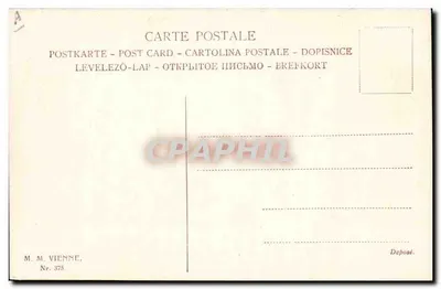 Quatro cães de caça — ilustração — M. M. Vienne, n° 375 — Verso