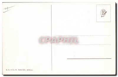 Cervos na floresta nevada — H.K. & Co. M. Série 524 (à Dess.) — Verso