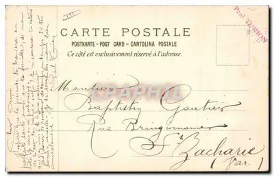 Paysage néerlandais avec moulin à vent — illustration de Masseille — éditeur non visible — Verso