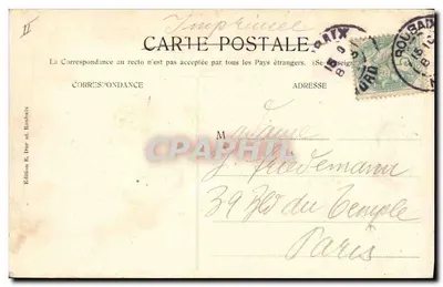 Roubaix. Plac Pierre Catteau i Kiosku — Wydawnictwo E. Dur w Roubaix, nr 15 — Rewers
