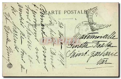 Cão do Petit-Saint-Bernard — editor Béroud, Bourg-St-Maurice, n° 172 — Verso