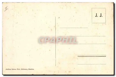 Uma Família de Cães do Grande St Bernard — J. J. 8922 a — Juillien frères, Genève — Verso