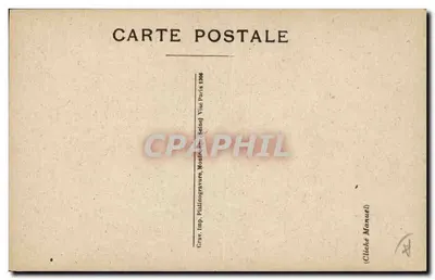 Generał Maistre — portret wojskowy — Grav. Imp. Platiogravure, Monte-Verde, Paryż — Rewers