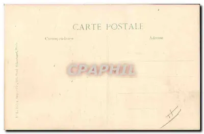 Generał Pau — portret wojskowy — E. Le Deley, drukarz, Paryż — Rewers