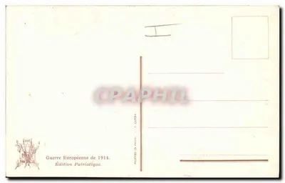 Geral Hirschauer — retrato militar — Edição Patriótica — Verso