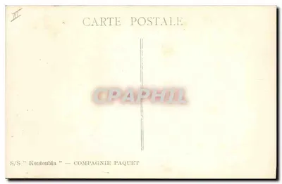 S/S "Koutoubia" — Compagnie Paquet — Verso