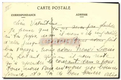 Paquebote El Kantara — Sociedade de Navegação Mista (Sociedade Touache) — Verso