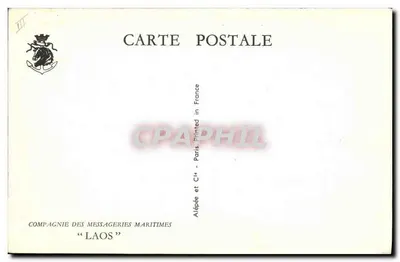 Cruiser i jacht — burzliwe morze — Alépée et Cie, Paryż — Rewers