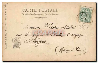 Portrait de Mme E. De B. — Salon 1903 — G. Gourse — Édition Tuck & Fils — Verso