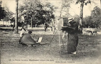 The Berry Painter Maillaud Painting a Study — Edition Marmour, Châteauroux