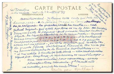 The Berry Painter Maillaud Painting a Study — Edition Marmour, Châteauroux — Back