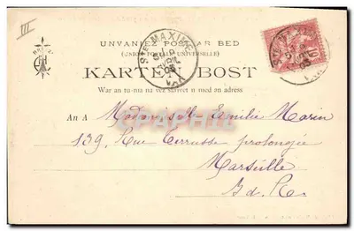 Bretania (Kolekcja E. H.) 210. - M. i Pani Botret u stóp Kalwarii w Port-Blanc — Dąb Pana hrabiego Alaina de la Tour — Rewers