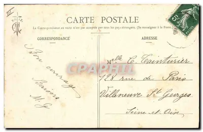 Bretania — Pejzaż z pasterzem i psem — Les Chansons de Botrel ilustrowane « La Chanson du Patour - 3 » — Rewers
