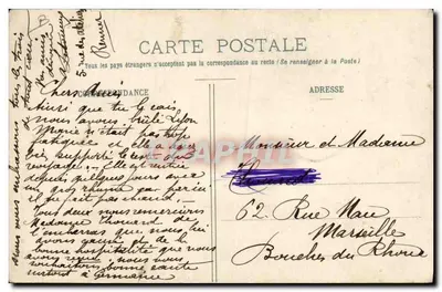 Mme Botrel, em Flor de Ajonhada — Coleção H. Laurent, Port-Louis — Verso