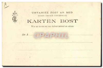 Bretania — Scena pasterska z psem — Piosenki Botrela ilustrowane « Piosenka Patoura - 4 » — Rewers