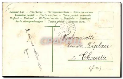 Arranjo de violetas — Feliz ano — Editor desconhecido — Verso