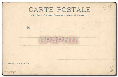 Caçador e cão de caça — Série 103 — C. T. & Cie à G. — Verso