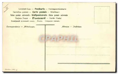 Stara pocztówka: Czasy polowań na sarny — Rewers