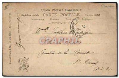 Borchard — "Braconnier" — Raphael Tuck & Fils, Série VII — Verso