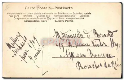 Cartolina d'epoca Caccia Cani — Verso