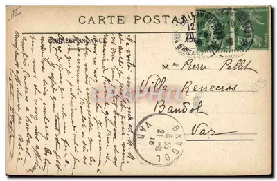 Chasseuse de cerfs — scène de montagne — Héliochrom Moullot, IMP. MOULLOT - MARSEILLE — Verso