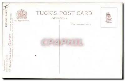 English Game — Após a pintura de Helena Maguire — Tuck & Sons, Número 10052 — Verso