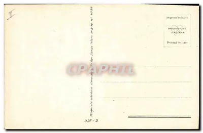 Jovem mulher diante de um espelho — rosa em um vaso — desenho de E. M. M. — série 4058 — Verso