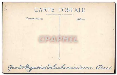 O Pequeno Conscriit — ilustração de uma criança com mochila e bastão — editor V. F. M. & Cie, n° 128 — Verso