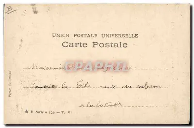 A linda MARVILLE em seu número equestre "De la Guérinière" — Teatro do Moulin-Rouge — editor WAJERY PARIS — Verso