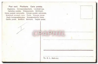 Propozycja małżeństwa z psem — Th. E. L., seria 937 — Rewers