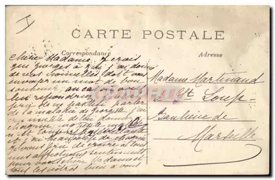 M. Poincaré y el General Joffre — Marsella, editor no identificado, número de serie no visible — Reverso