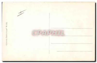 Geral Commeres de Castelnau — Promovido a Grande Oficial da Legião de Honra — Galeria Patriótica N° 85 — Verso