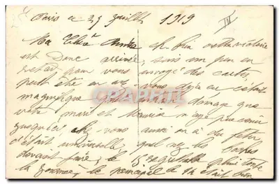Cerimônia militar em Paris — 23 de junho de 1919 — editor desconhecido — Verso