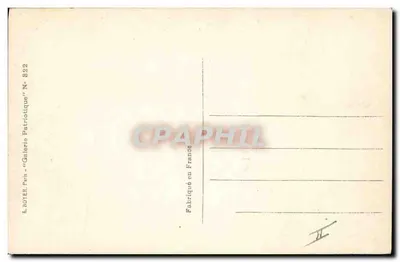 Il Generale Gouraud ferito — Dopo l'illustrazione — R. HOYER, Parigi, N° 322 — Verso