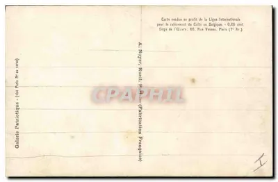 Przy Furnes — Majestaty Król Albert i Królowa Elżbieta Belgii — Simont, Paryż, nr 178 — Rewers