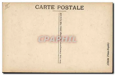 Generaal Fayolle — portret in uniform — Cliché Piron-Foyolle — Achterkant