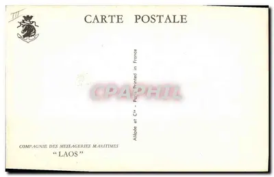 Nave commerciale — Compagnia delle Messagerie Marittime "Laos" — Alépée et Cie, Parigi — Verso
