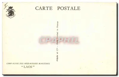 海上货轮 — 帆船 — Régis Choupelat 绘制 — 海上信使公司「LAOS」 — 背面